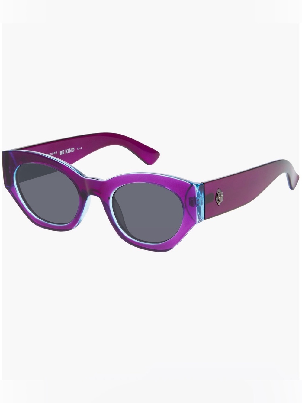 Kurt Geiger 52mm Cat Eye Sunglasses- Purple/Blue